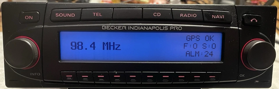 BECKER BE7955 Indianapolis PRO Autoradio Bluetooth Navi CD VW T3 T4 Golf Passat - Bild 4 von 4