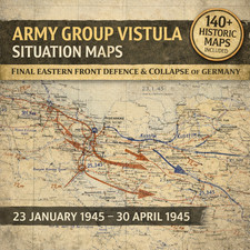 Heeresgruppe Weichsel 1945 Lagekarten - OKH Ostfront Wehrmacht 140+ Karten