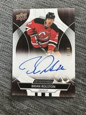 2025-26 Upper Deck Engrained Icons Auto Mahogany Brian Rolston 04 /10 #CA-BR