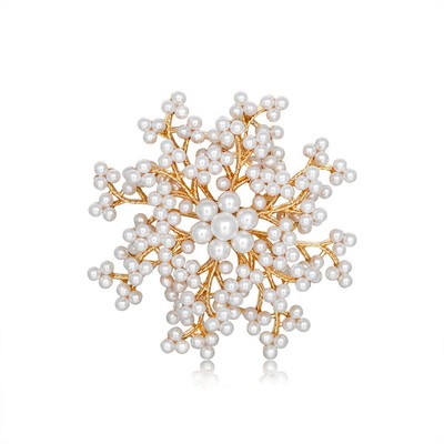 Einfarbige Schneeflocke Brosche Mode Exquisite Brosche Damen Schmuck X3E28177