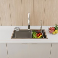 Rectangular Multifunction Stainless Steel Sink Kitchen Sink Undermount Sink