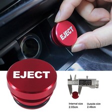 Car Parts EJECT Button Cigarette Lighter Cover Red Vehicle Interior Accessories
