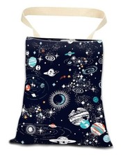 Car Trash Can, Durable Hanging Car Trash Garbage Bag, Cute Cute Blue Space