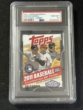 2011 Topps Update Baseball Hobby Foil Unopened Pack Mike Trout RC Year PSA 10