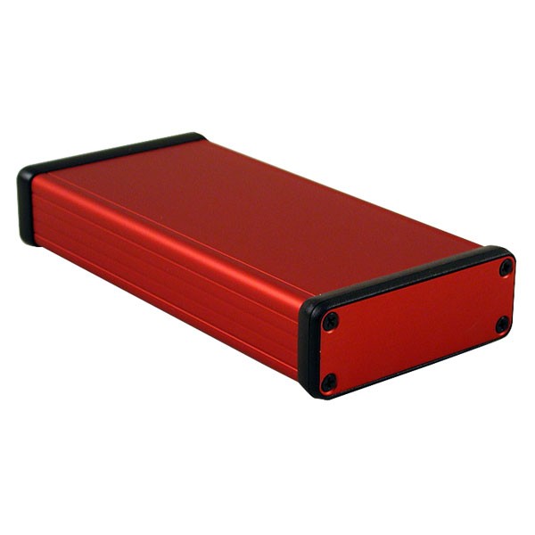 Hammond Extruded Aluminium Enclosure 160 x 78 x 27mm Red