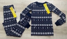 NWT Polo Ralph Lauren Kids Girls Blue 8 Cotton Jersey Pajama Sleep Set 2 Pieces