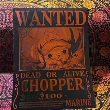 One Piece "WANTED" Posters Lot - Tony Tony Chopper & Usopp (2 Posters)