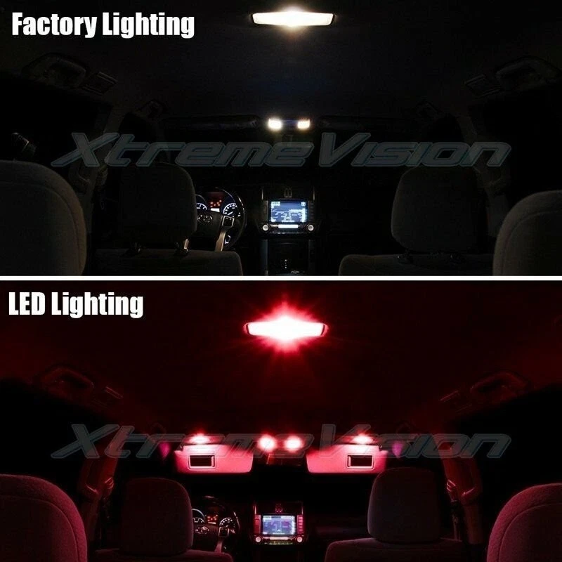 LED interior XtremeVision para Acura TSX 2009-2014 (12 PIEZAS) rojo Foto 3 de 4
