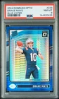 2024 PANINI DONRUSS OPTIC BLUE HYPER #229 DRAKE MAYE ROOKIE RC PSA 8