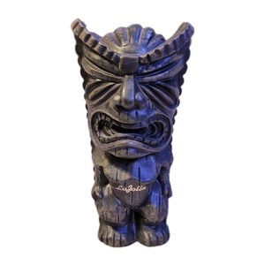 Handmade 7in Hawaiian Tiki Ku Money God Wood Piggy Bank Fortune