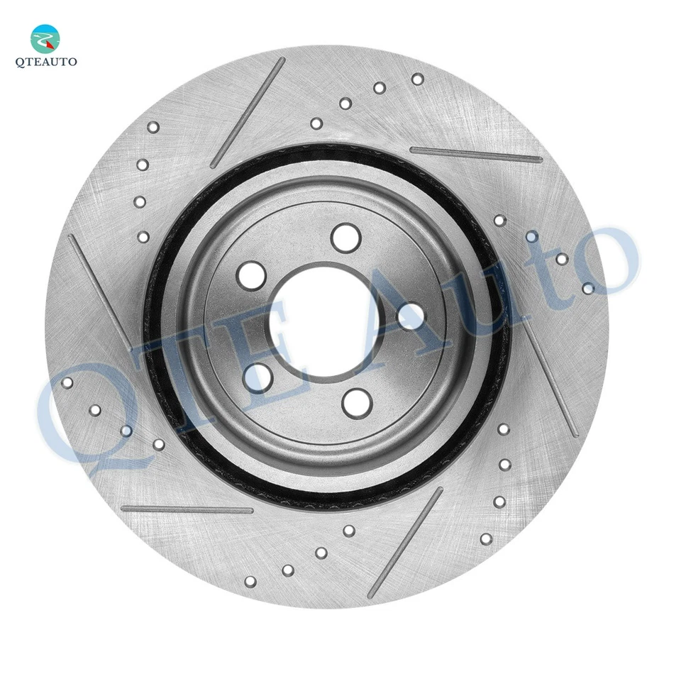 Juego 4 rotores de freno perforados delanteros 345 mm-traseros 320 mm para Dodge Challenger 2009-2020 Foto 2 de 4