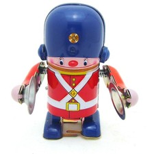 Clockwork Robot Collectible Tin Robot Retro for Office Desk, Tabletop on The Hot Collector