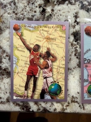 1993-94 FLEER NBA BASKETBALL INTERNATIONAL CARD HAWKS DOMINIQUE WILKINS #12