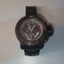 Invicta Swiss Ronda Z60 Chrono Sea Hunter 26414 58mm Abalone Dial Sport Watch