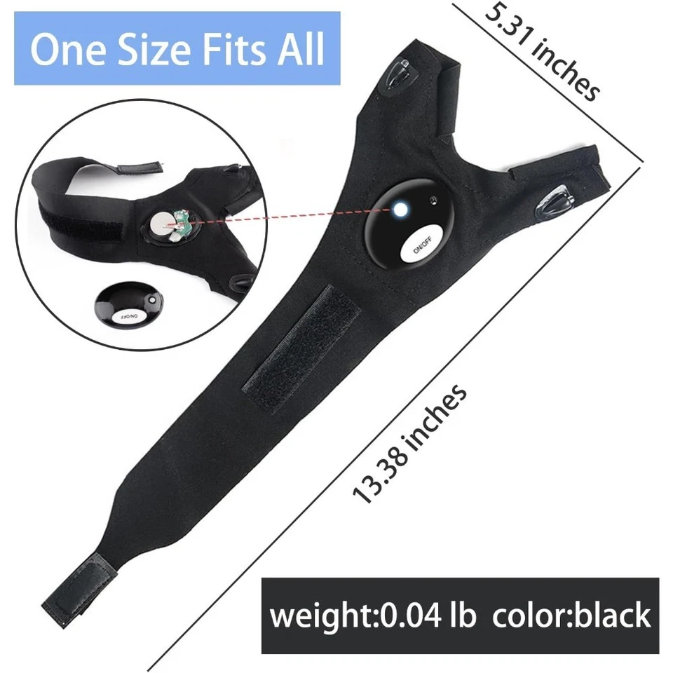 4 pares de guantes linterna LED impermeables para trabajo al aire libre pesca camping guantes Foto 4 de 4