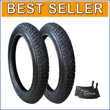 18" High-Durability Bike Replacement Tire and Tube Combo - For Kids & MTBs