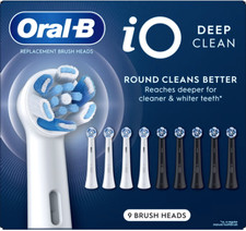 Oral-B iO Deep Clean Replacement Toothbrush Head, 9-count
