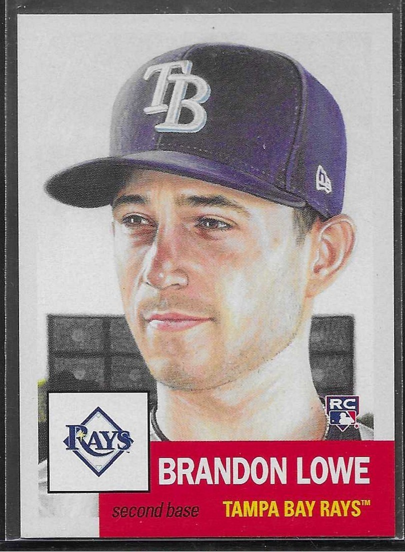 2019 TOPPS LIVING SET # 161 BRANDON LOWE RC Rookie Tampa Bay Rays 2936 Printed a