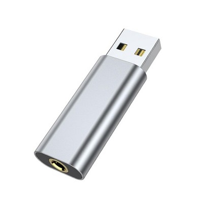 USB auf 3,5 mm Audio Jack Adapter Externe Mini-Stereo-Soundkarte für