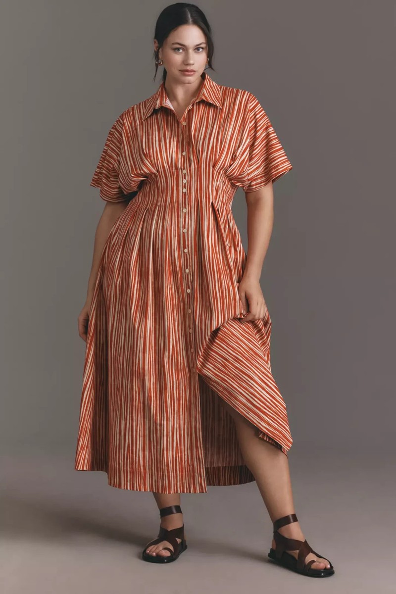anthropologie tobie dress Shirtdress by Exquise in Black, Size: XS at the Tobie Shirt Dress is on top of everyones mind  with its classic collar and waist Anthropologie The Tobie Shirt Dress