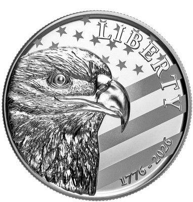 250th Anniversary (1776-2026) American Eagle 10 oz Silver Round by
