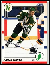 1990-91 Score American #162 Aaron Broten Minnesota North Stars
