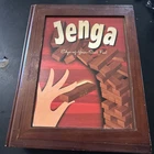 Vintage Collection Jenga Wood Book Box Game Complete Hasbro Parker Bros