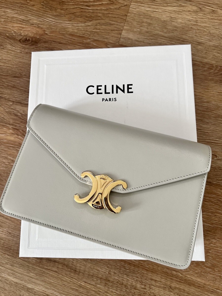 celine triomphe wallet on chain