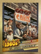 2020 TOPPS DECADES' BEST #DB-25 1960'S ST LOUIS CARDINALS BLUE PARALLEL 