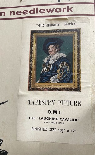 Vintage Needlework Tapestries Penelope “Cavalier” Cross Stitch Kit 13 1/2 X 17 - Picture 2 of 12