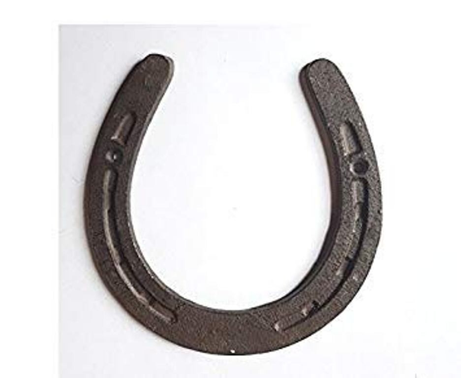 2 x chaussures de cheval noires - Ghode ki Naal - pour la bonne chance ...