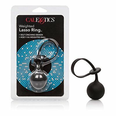 CalExotics Weighted Lasso Ring  Silicone Pleasure Weight Adult Sex Toy -  Black | eBay