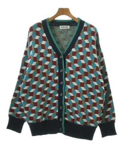 MUVEIL WORK Cardigans RedxBluexGreenetc.(Patterned) 38(Approx. M) 2200537354012