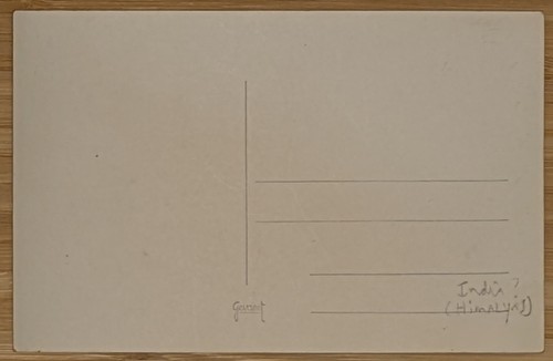 1934 Gevaert RPPC Postkarte Himalaya Gebirge unbespielt - Bild 2 von 2