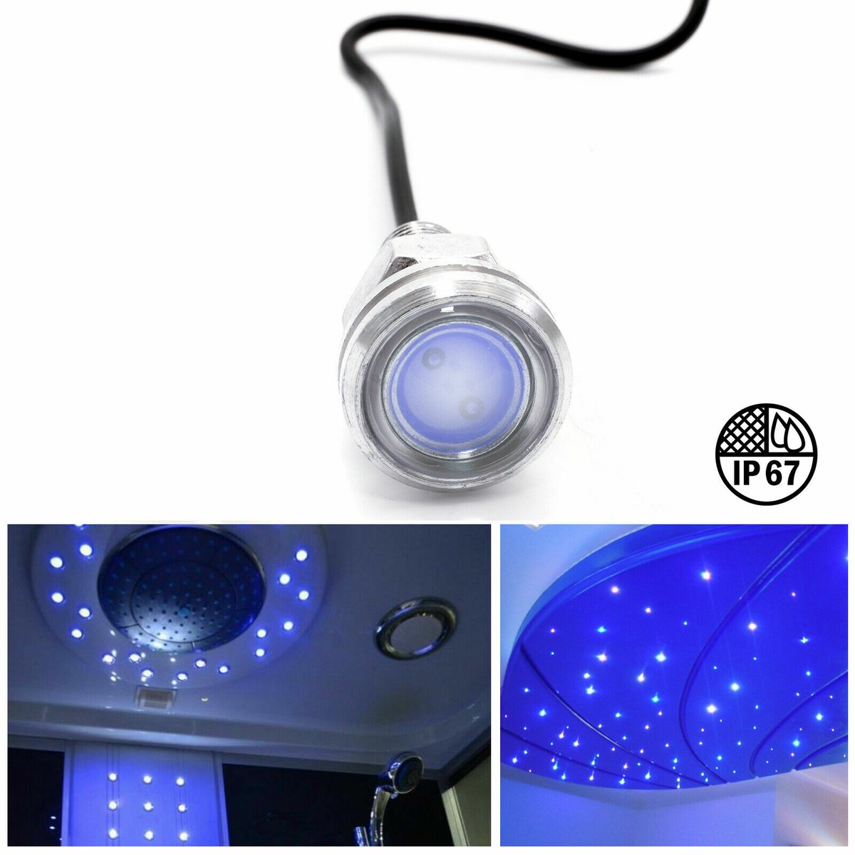 Faretti Per Bagno Led Punto Luce 3w IP67 Segnapassi Faretto Scala