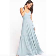 NEW SMYM Jenn Maxi Dress Silver Sage Crisp