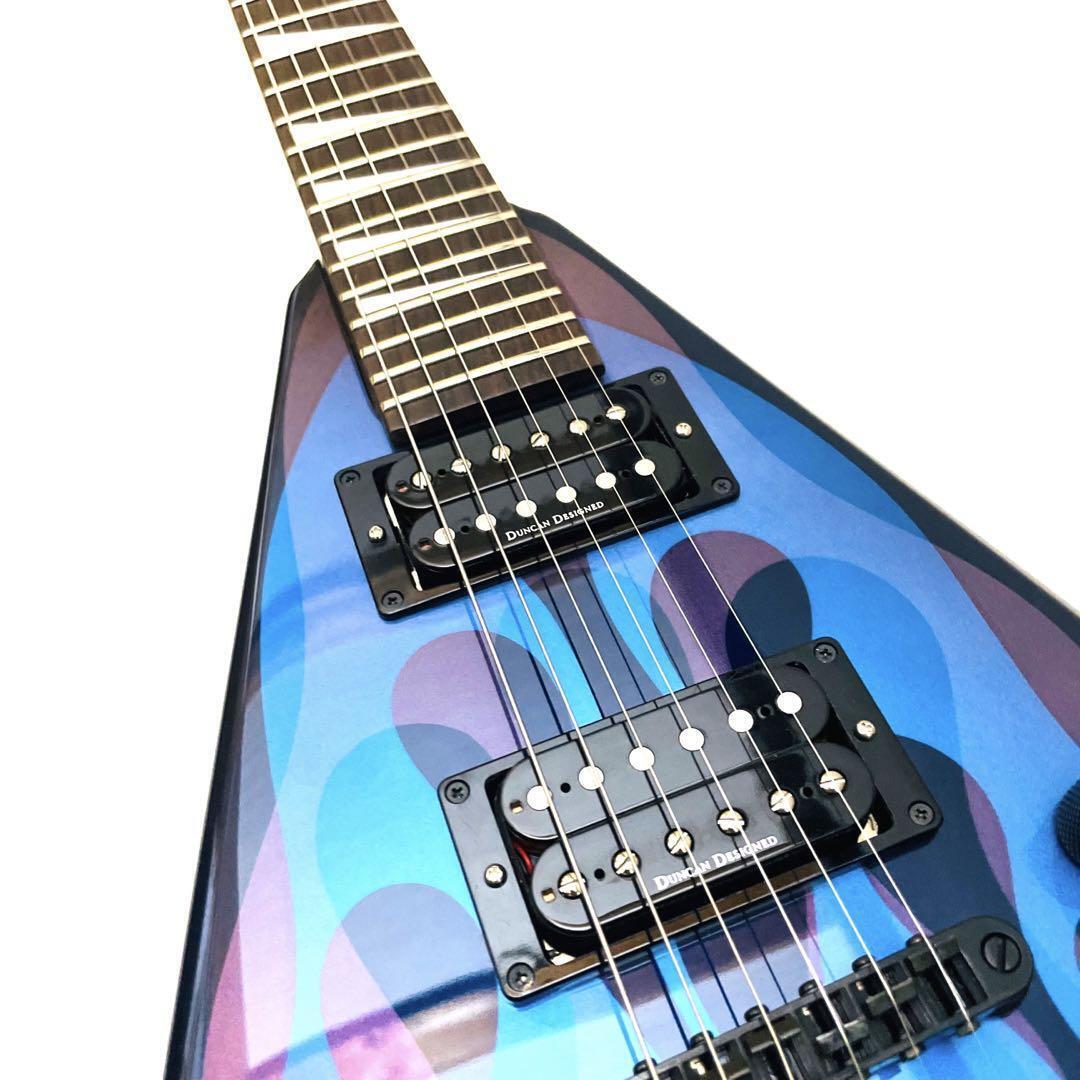 Jackson GHOST KVX10 Limited Edition Blue Ghost Flames King V Jackson GHOST KVX10 Limited Edition Blue Ghost Flames King V
