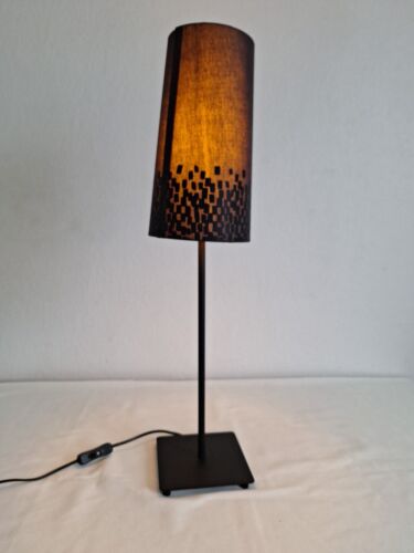 Lampe de table Ikea Hemma noire avec abat-jour ampoule 68 cm de haut socleE27 - Photo 1/6