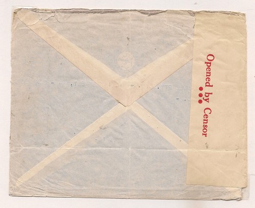 Italy 1940 Perfin WWII Censor Cover to Australia - Picture 4 of 4