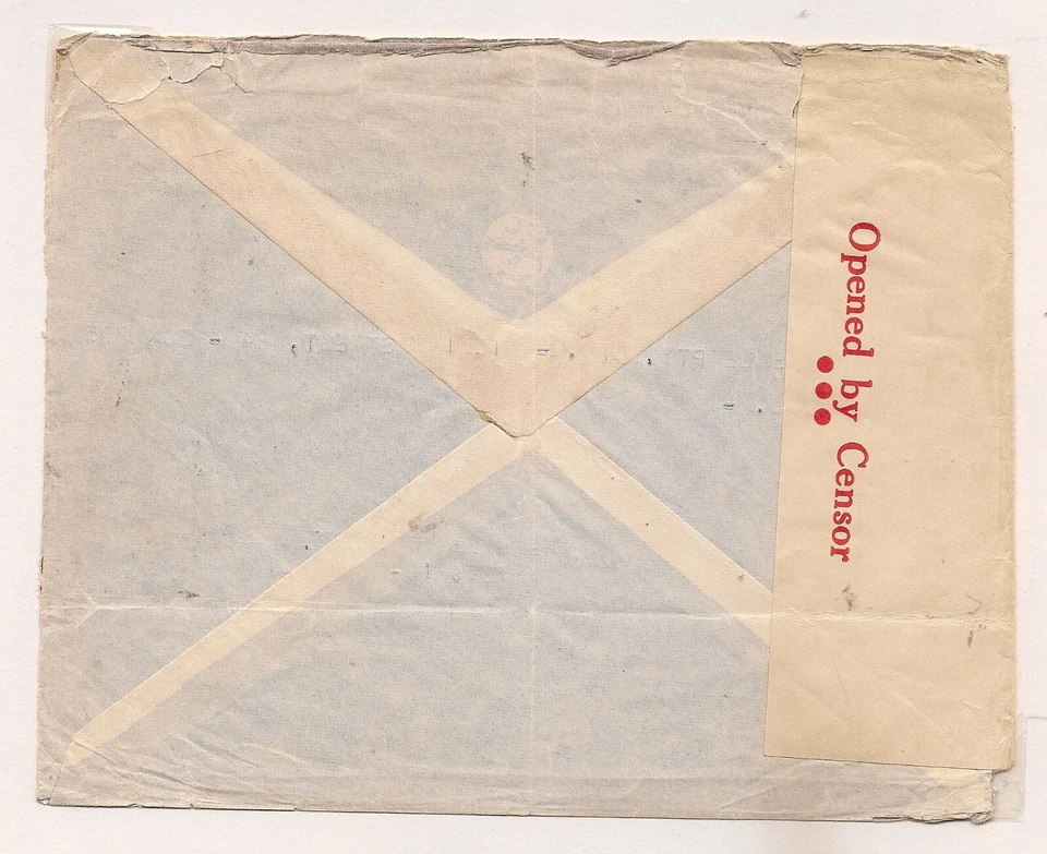 Italy 1940 Perfin WWII Censor Cover to Australia - Image 4 of 4