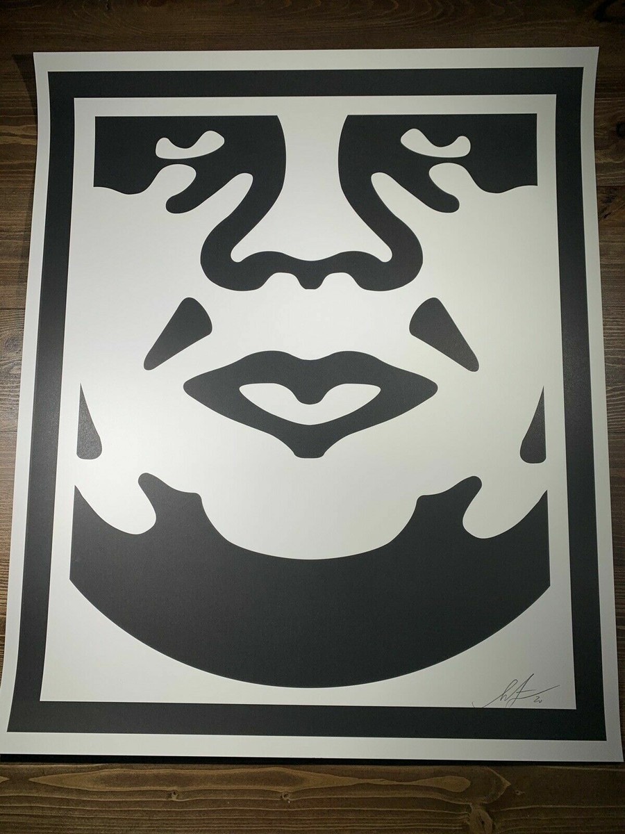 Shepard Fairey Obey Classic Icon Art Print Poster Signed 25 X 30