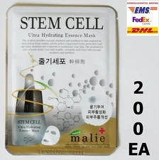 200pcs MALIE STEM CELL Face Mask Packs Sheet Nourishing Brightening EXPRESS SHIP