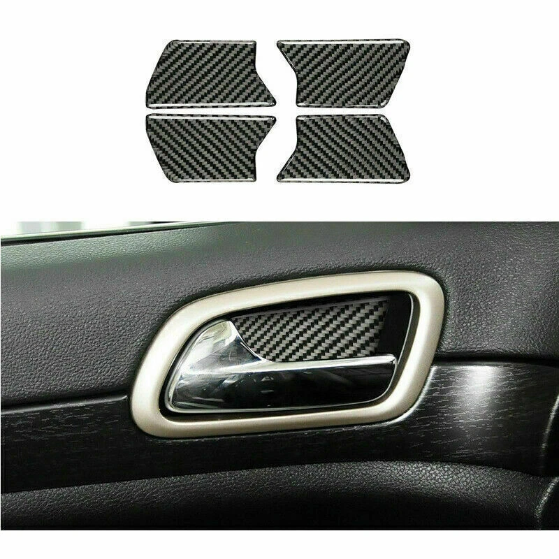 Juego completo de molduras de decoración interior de auto de fibra de carbono real para Jeep Grand Cherokee Foto 4 de 4