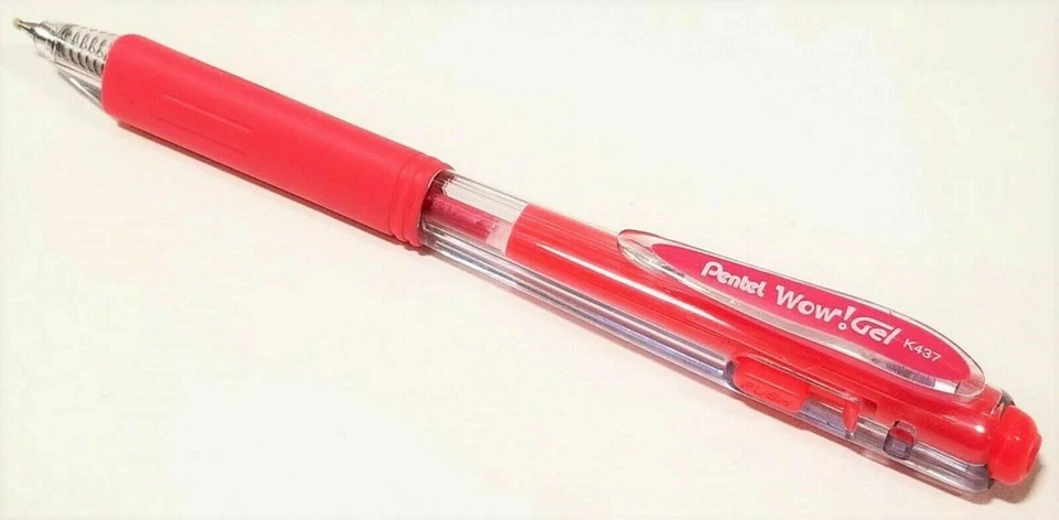 BULK 1,728-pcs Pentel WOW! Retractable Gel Pen PINK INK Medium .7mm K437-PBR - Image 3 of 4