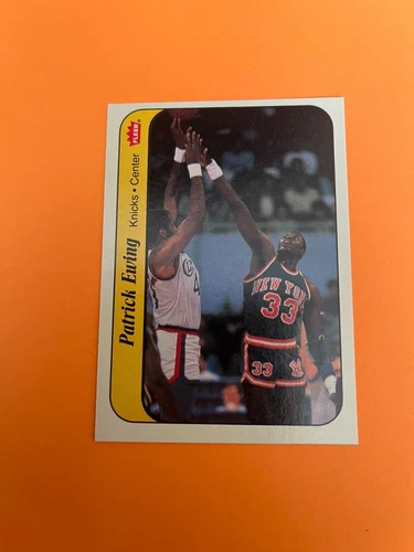 1986-87 Fleer Basketball  Sticker #6 Patrick Ewing HOF New York Knicks
