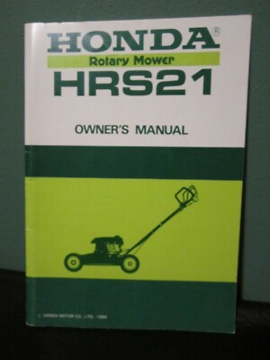 #ad Honda Rotary Lawn Mower HRS21 Owner#x27;s Manual Maint Schedule Specs Warranty 40 pg $14.95