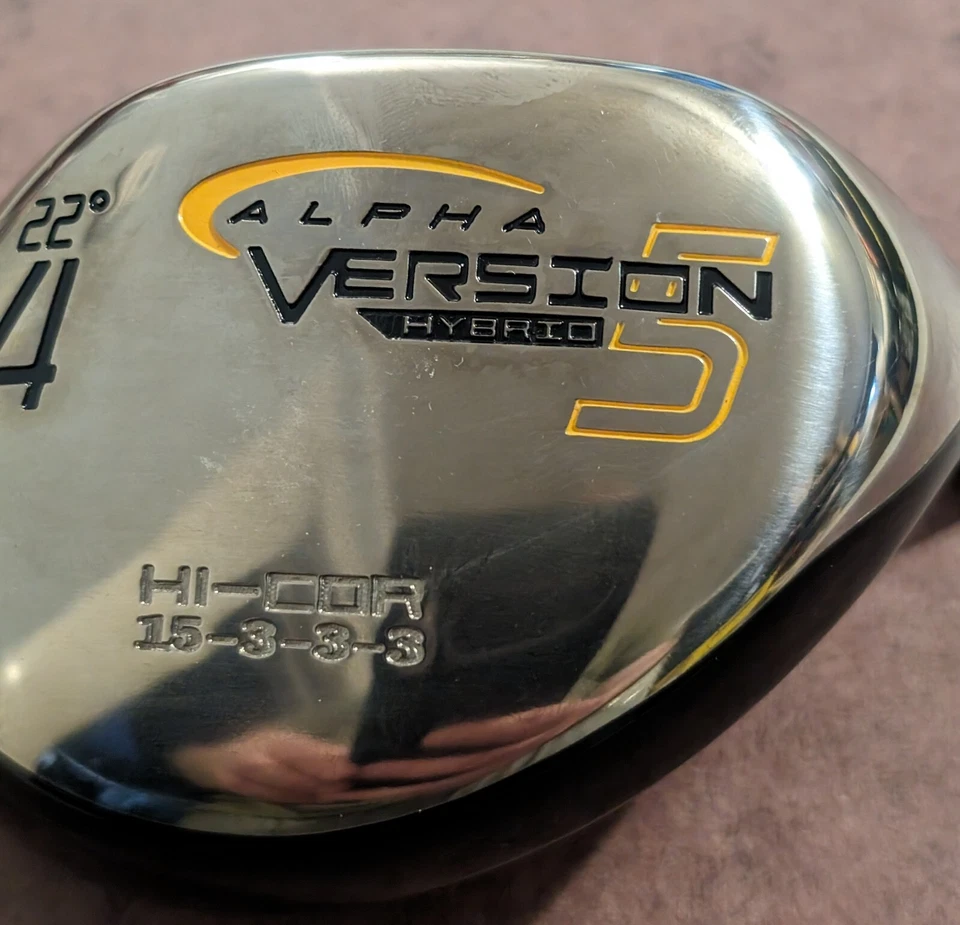 Alpha Golf Version 5 (4) Hybrid 22 Degree Hi-COR 15-3-3-3 - *Replacement Head* - Image 4 of 4