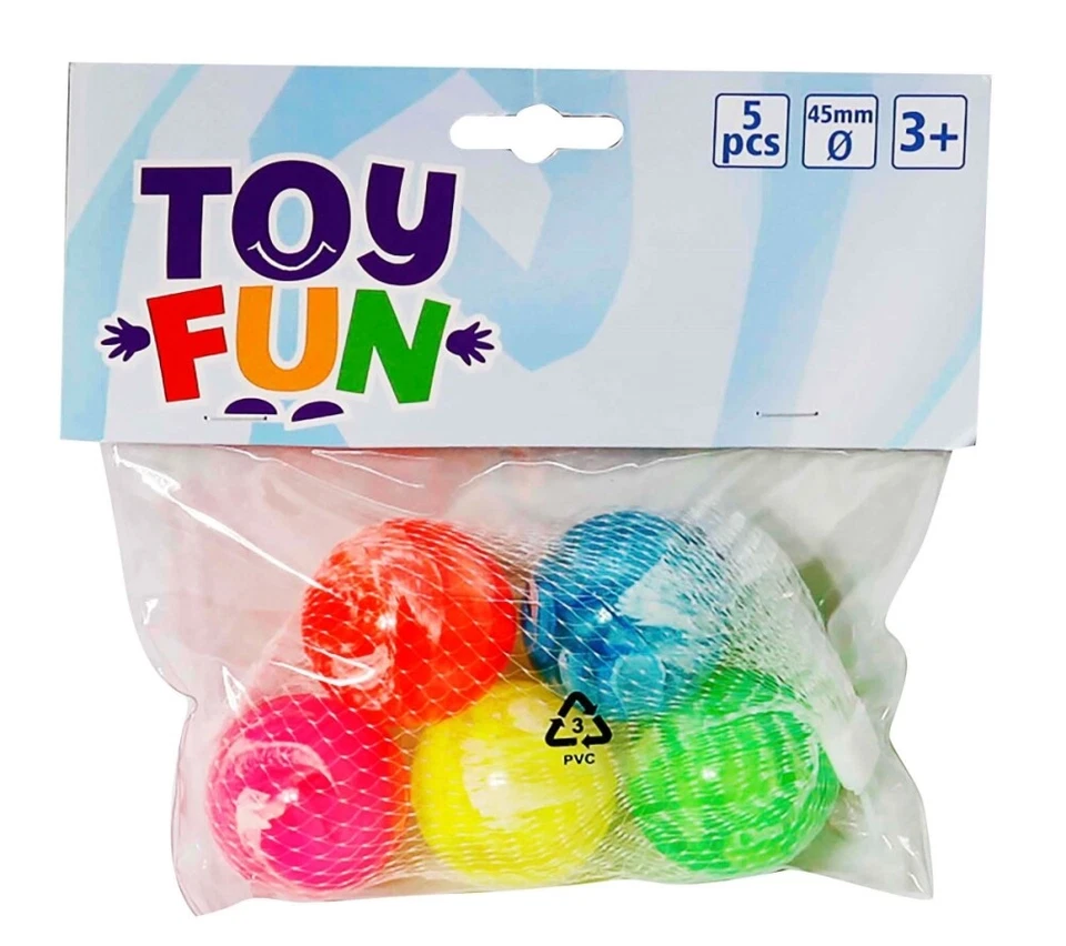 VEDES GROßHANDEL GMBH - WARE Toy Fun Flummis 5 Stück im Beutel