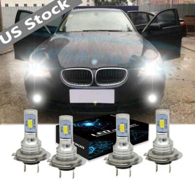 4Pcs H7+H7 2640W LED Headlight Bulbs for BMW 328i 335i 325i 2010-2015 Hi/Lo Beam 4Pcs H7+H7 2640W LED Headlight Bulbs for BMW 328i 335i 325i 2010-2015 Hi/Lo Beam
