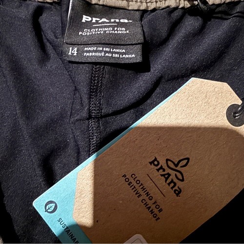 Pantalón Corto Prana Double Peak en Marrón Barro Tostado Talla 14 NUEVO - Imagen 7 de 12